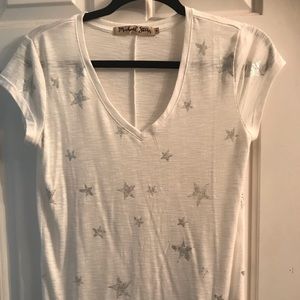 Michael Stars T-shirt with silver stars
